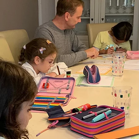 Erledigung der Hausaufgaben