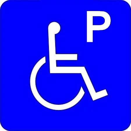 Piktogramm Rollstuhl - Parken reserviert