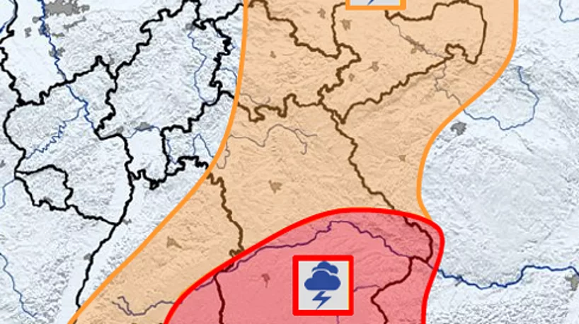 Deutscher Wetterdienst (DWD) warnt heute vor starken Gewittern. 