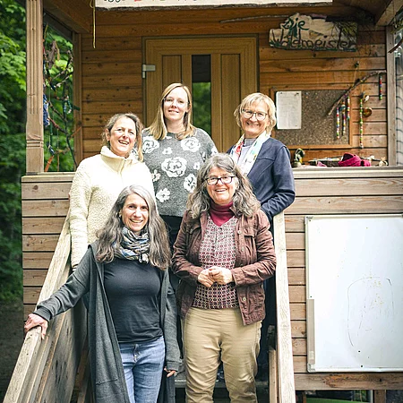 Das Team vom Waldkindergarten Waldmeisterkinder
