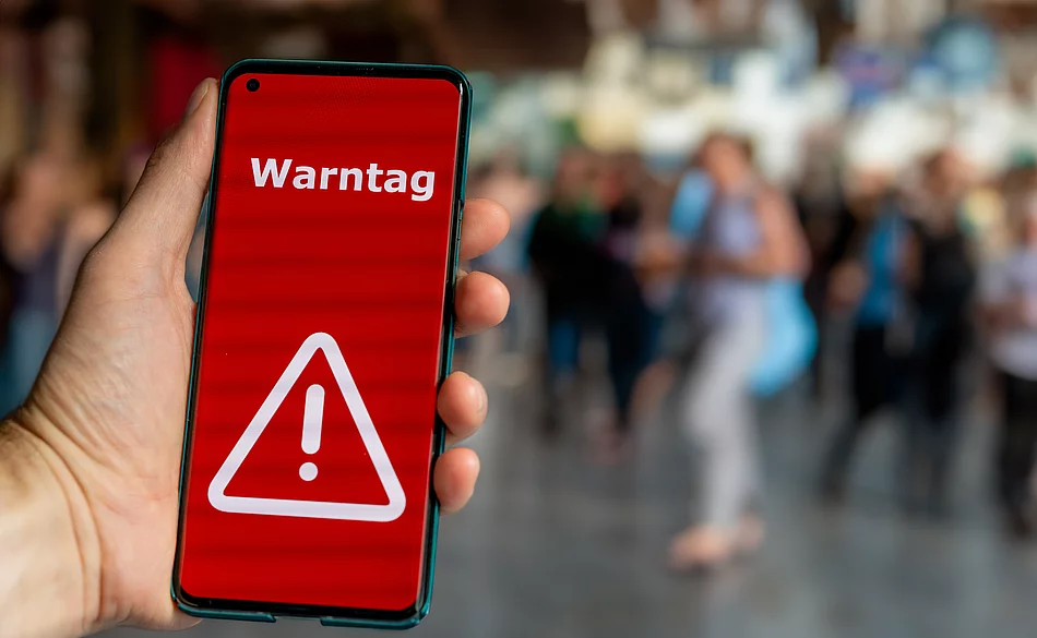 Warntag Warntag - Anzeige auf dem Handy