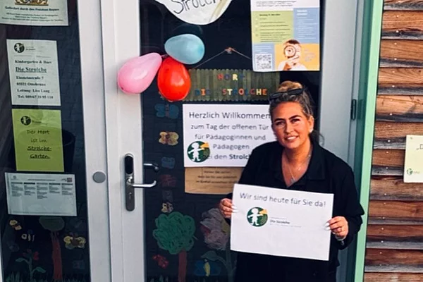 Haus für Kinder "Die Strolche": Einrichtungsleiterin Lisa Lang begrüßt die Bewerber