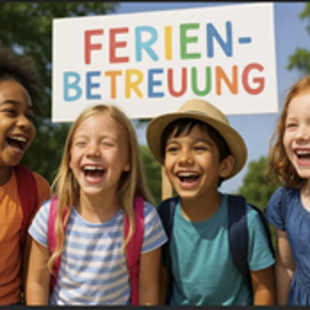 Die Kinder freuen sich schon auf die Ferienbetreuung.