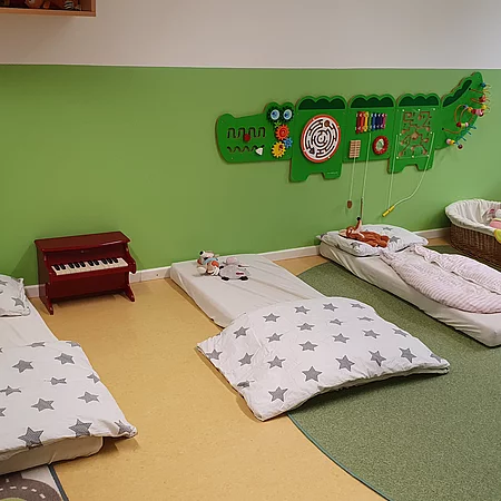 Blick in den Schlafraum