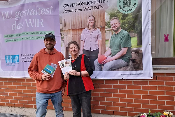 Maximilian Poeppel (stellvertretender Leiter) und Einrichtungsleiterin Silvia Hofmann