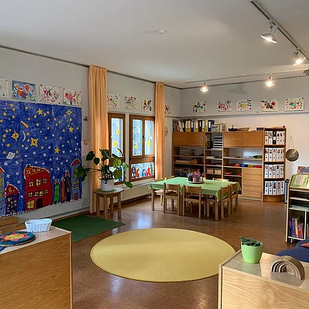 Blick in einen Gruppenraum