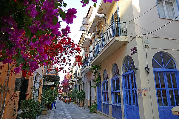 Gasse in der Altstadt von Nafplio