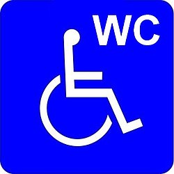 Piktogramm behindertengerechtes WC