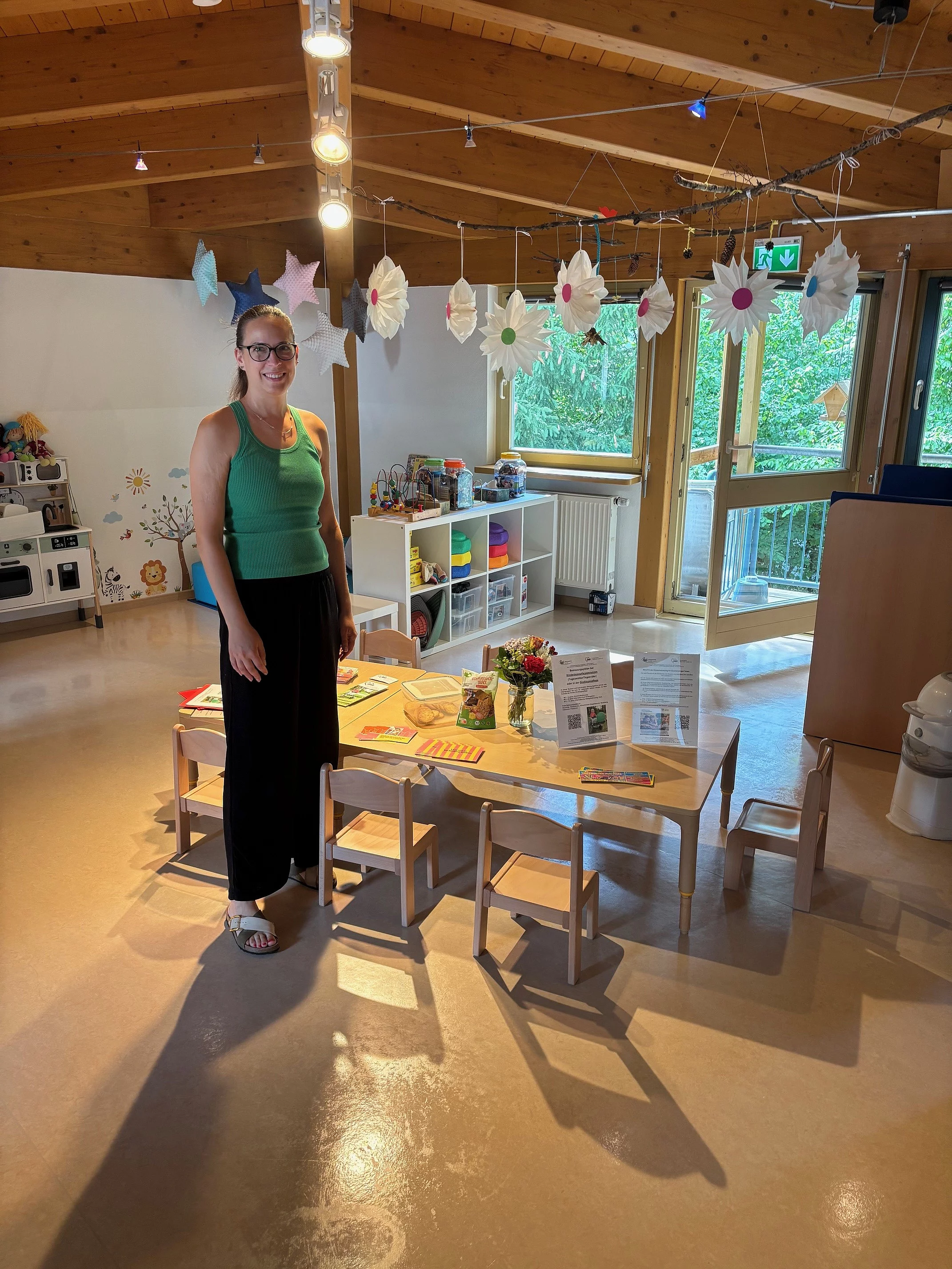 Marija Karas, AWO Fachbereichsleitung Kindertagespflege in den Räumen der Kindergroßtagespflege „Funkelsterne“