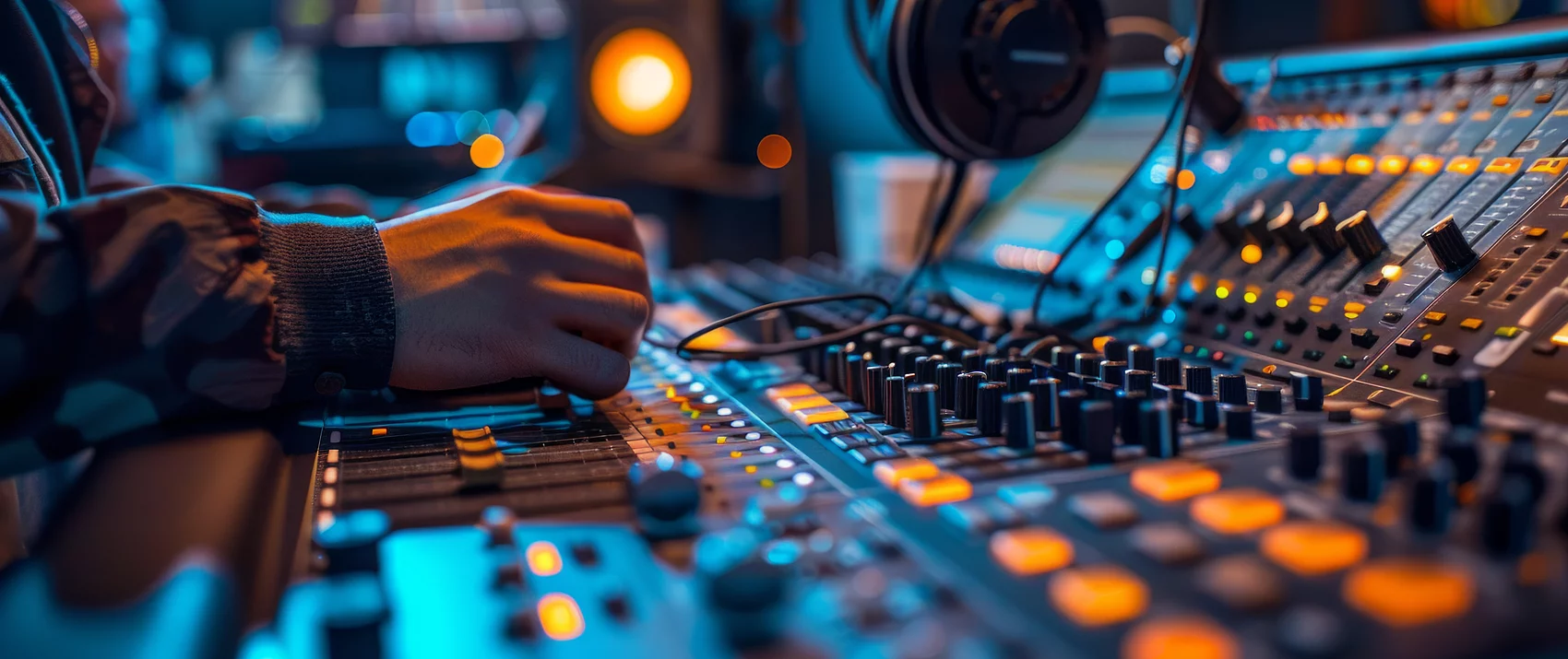 Für den richtigen Ton und die passenden Lichteffekte sorgen.