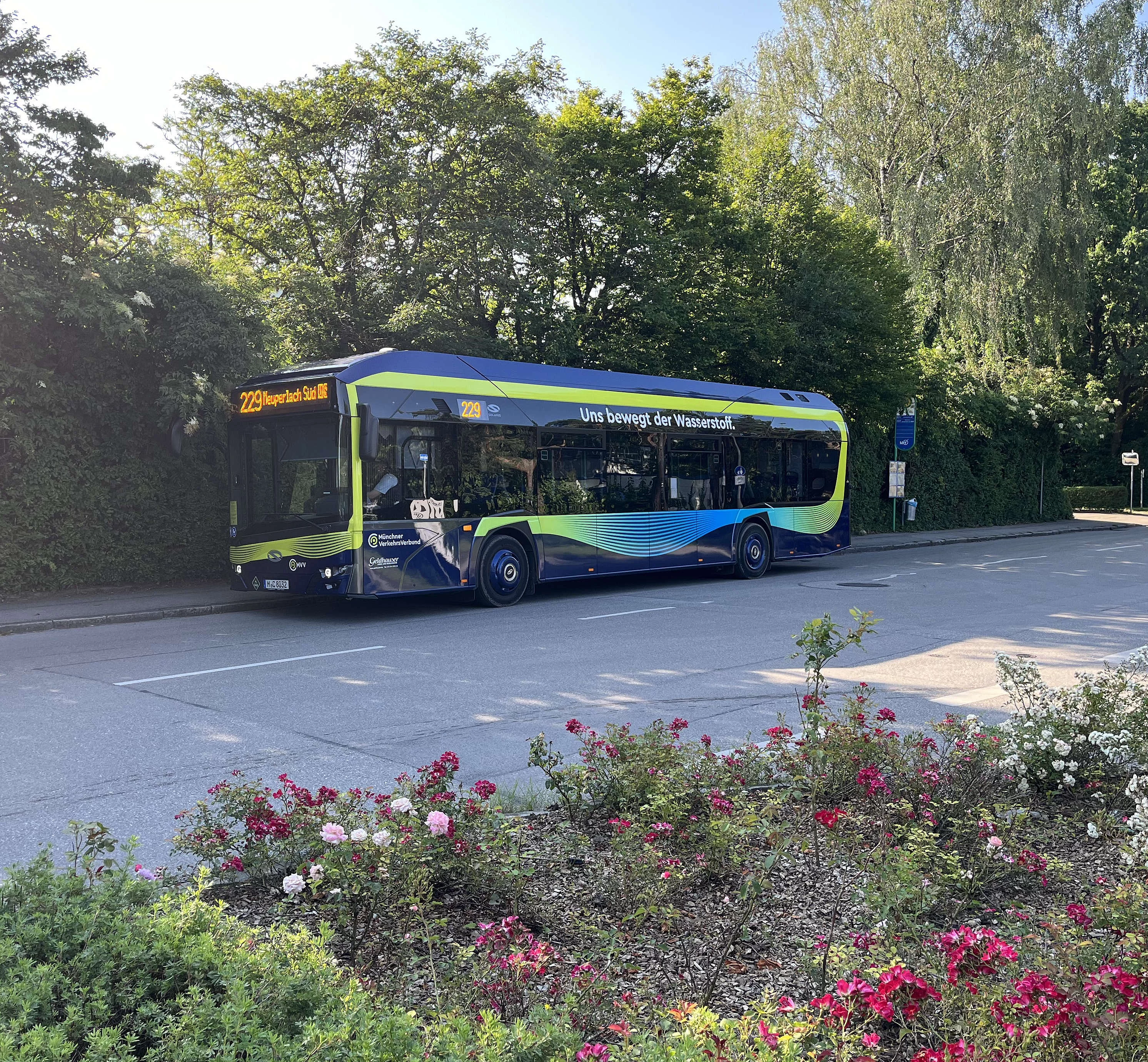 Bus mit Wasserstoffantrieb