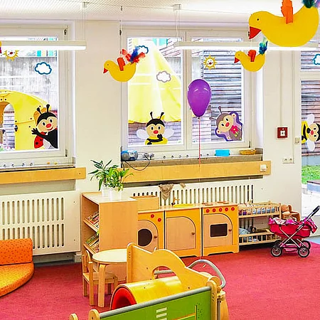 Blick in einen Gruppenraum