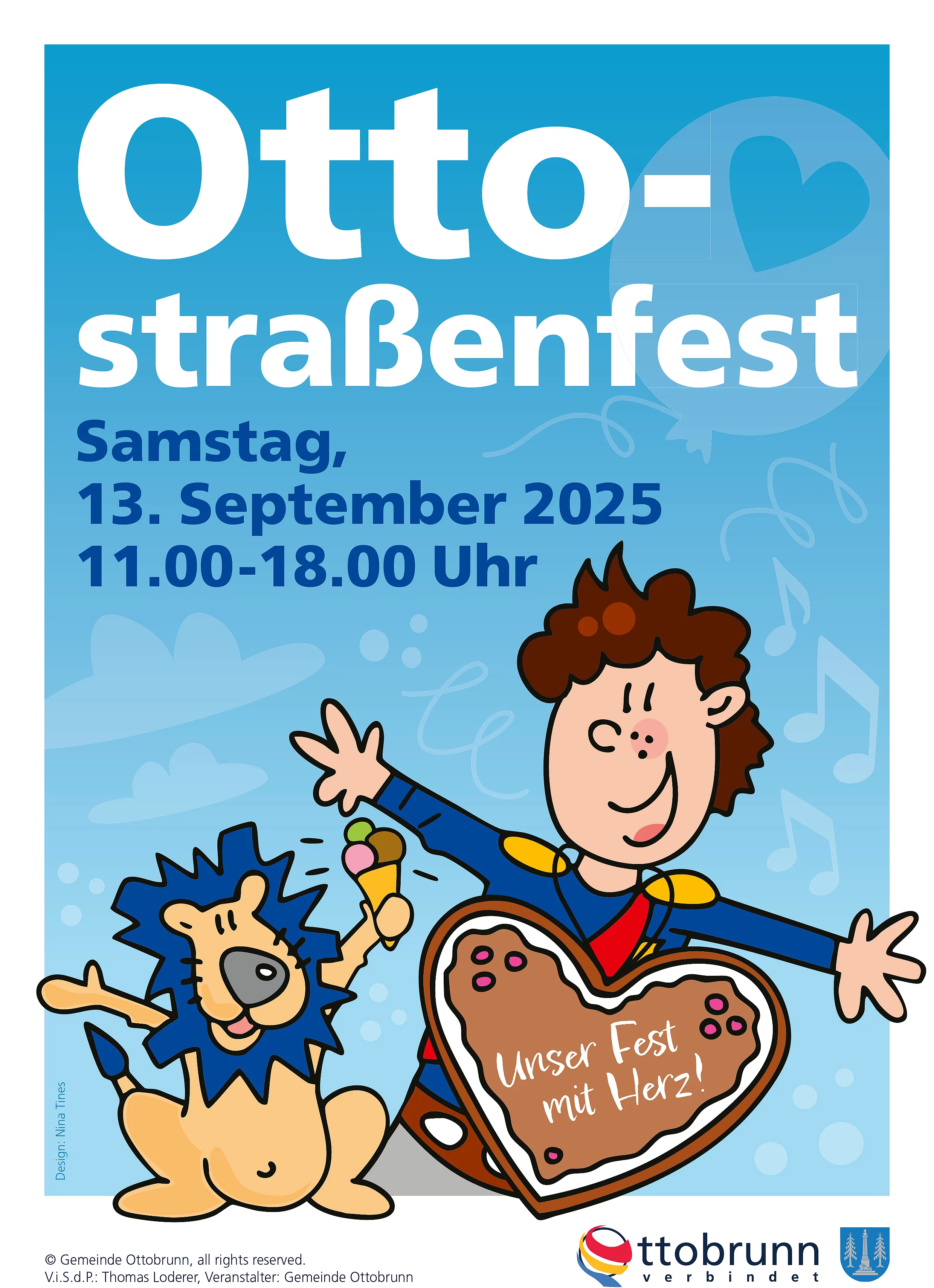 König Otto und der Löwe freuen sich schon auf das Ottostraßenfest.