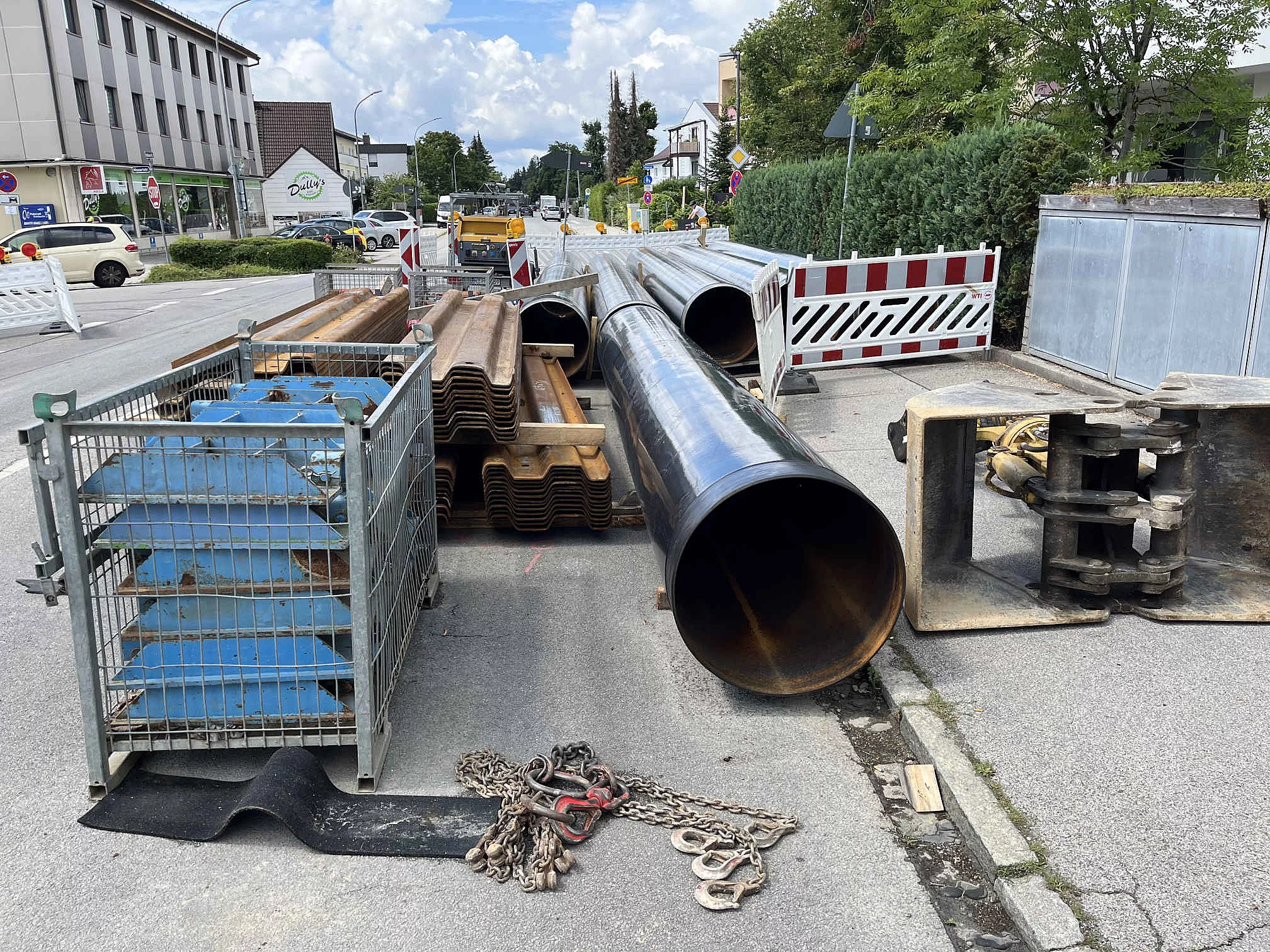 Unterquerung der S-Bahn in der Putzbrunner Straße 2024